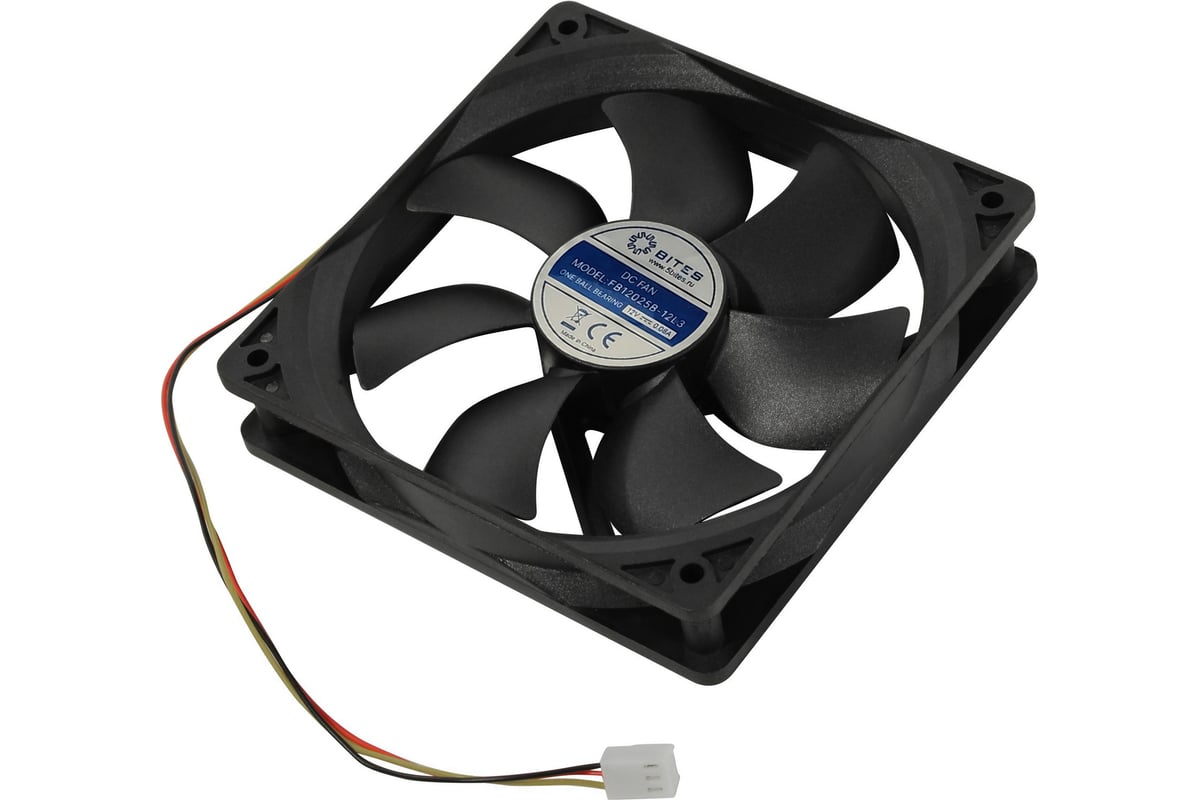 Вентилятор 5bites 120x120x25мм, подшипник качения, 1200rpm, 25 дБ, 3pin ...