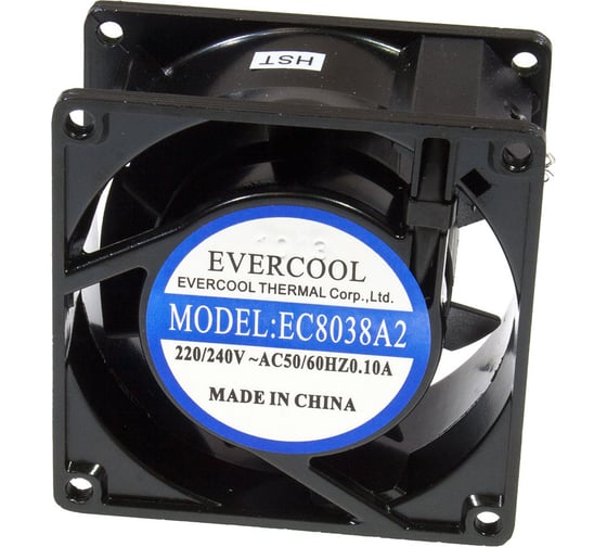 Осевой вентилятор охлаждения EVERCOOL 80x80x38 220b EC8038A2HST ...