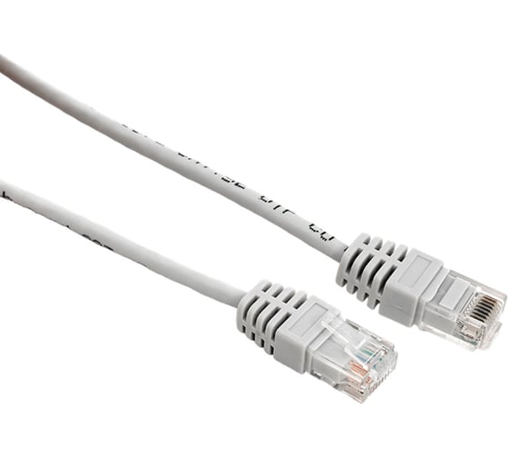 Неэкранированный патч-корд EKF teracom cat.5e (1гбит/с) utp оболочка pvc серый (1м) TRC-5EUTP-PVC-1M-GY