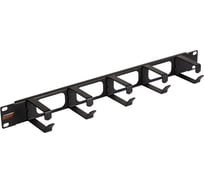 Кабельный органайзер NIKOMAX 19, 1U, глубина колец 60мм, черный, 2шт NMC-OK600H-BK-2