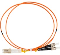 Переходной волоконно-оптический шнур NIKOMAX оранжевый, 1м NMF-PC2M2C2-LCU-STU-001