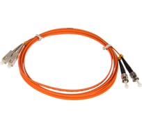 Переходной волоконно-оптический шнур NIKOMAX оранжевый, 3м NMF-PC2M2C2-SCU-STU-003