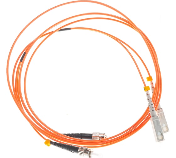 Волоконно-оптический переходной шнур NIKOMAX оранжевый, 2м NMF-PC2M2C2-SCU-STU-002
