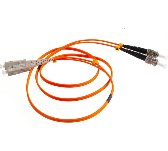 Переходной волоконно-оптический шнур NIKOMAX оранжевый, 1м NMF-PC2M2C2-SCU-STU-001