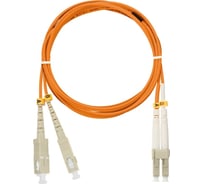 Переходной волоконно-оптический шнур NIKOMAX оранжевый, 3м NMF-PC2M2C2-SCU-LCU-003