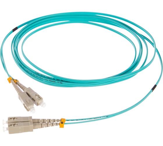 Соединительный волоконно-оптический шнур NIKOMAX аква, 3м NMF-PC2M3C2-SCU-SCU-003