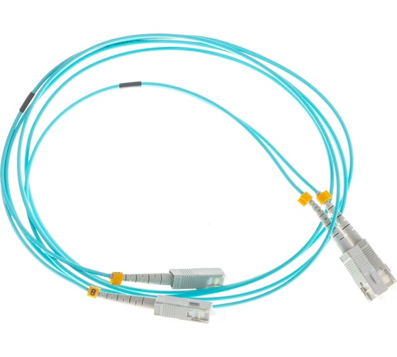 Соединительный волоконно-оптический шнур NIKOMAX аква, 2м NMF-PC2M3C2-SCU-SCU-002