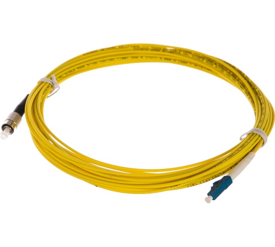 Переходной волоконно-оптический шнур NIKOMAX желтый, 10м NMF-PC1S2C2-FCU-LCU-010