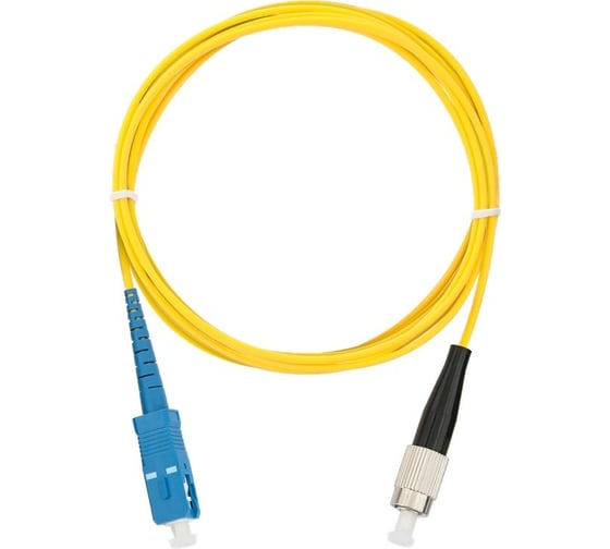 Шнур NIKOMAX волоконно-оптический, переходной, желтый, 5м NMF-PC1S2C2-SCU-FCU-005 1
