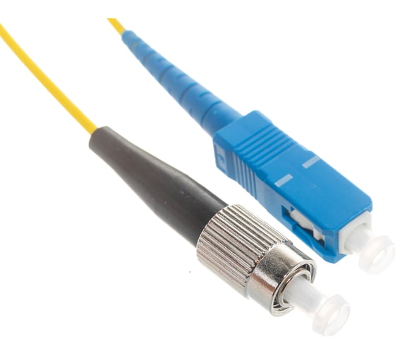Переходной волоконно-оптический шнур NIKOMAX желтый, 3м NMF-PC1S2C2-SCU-FCU-003