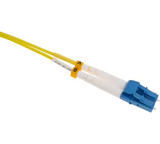 Переходной волоконно-оптический шнур NIKOMAX желтый, 10м NMF-PC2S2C2-SCU-LCU-010