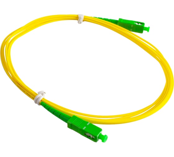 Соединительный волоконно-оптический шнур NIKOMAX желтый, 3м NMF-PC1S2C2-SCA-SCA-003