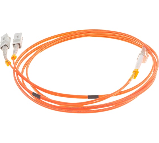 Переходной волоконно-оптический шнур NIKOMAX оранжевый, 2м NMF-PC2M2C2-SCU-LCU-002