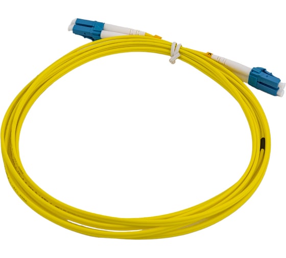 Соединительный волоконно-оптический шнур NIKOMAX желтый, 3м NMF-PC2S2C2-LCU-LCU-003