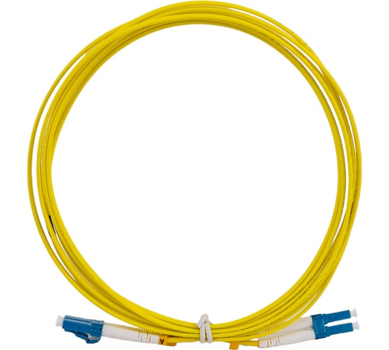 Соединительный волоконно-оптический шнур NIKOMAX желтый, 3м NMF-PC2S2C2-LCU-LCU-003