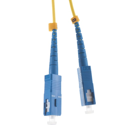 Соединительный волоконно-оптический шнур NIKOMAX желтый, 3м NMF-PC2S2C2-SCU-SCU-003