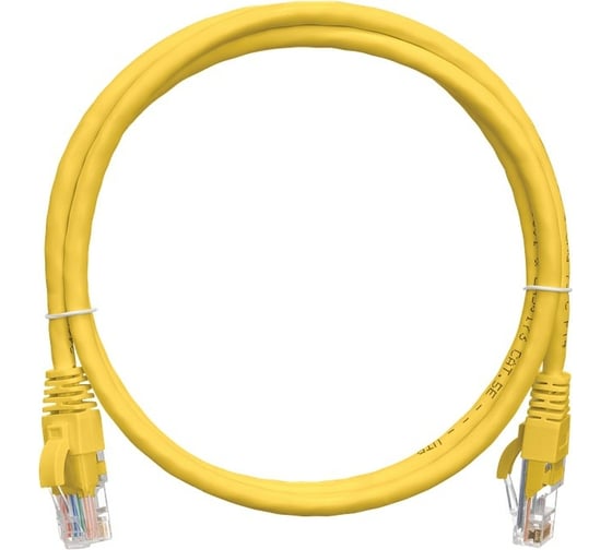 Коммутационный шнур NIKOMAX U/UTP 4 пары, желтый, 2м NMC-PC4UD55B-020-YL