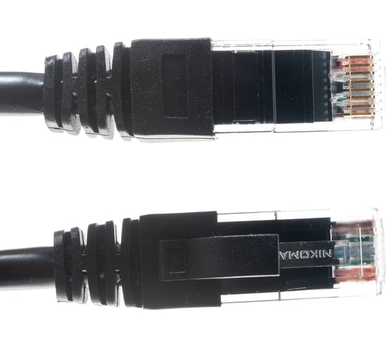 Коммутационный шнур NIKOMAX U/UTP 4 пары, черный, 2м NMC-PC4UD55B-020-BK
