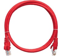 Коммутационный шнур NIKOMAX U/UTP 4 пары, красный, 1,5м NMC-PC4UD55B-015-C-RD