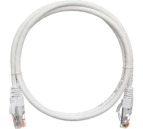 Коммутационный шнур NIKOMAX U/UTP 4 пары, белый, 1,5м NMC-PC4UD55B-015-C-WT