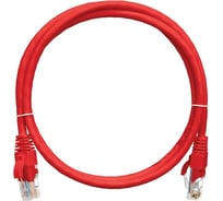 Коммутационный шнур NIKOMAX U/UTP 4 пары, красный, 1м NMC-PC4UD55B-010-C-RD