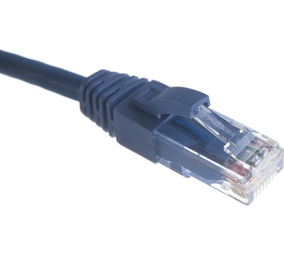 Коммутационный шнур NIKOMAX U/UTP 4 пары, синий, 0,5м NMC-PC4UD55B-005-C-BL