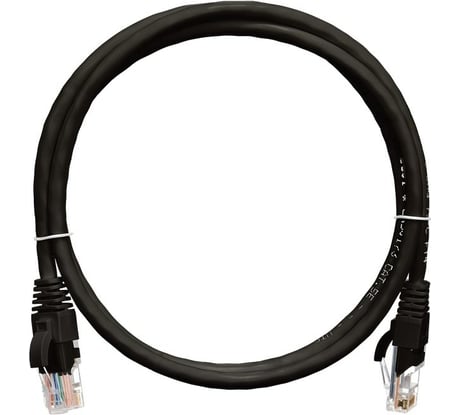 Коммутационный шнур NIKOMAX U/UTP 4 пары, черный, 0,3м NMC-PC4UD55B-003-BK
