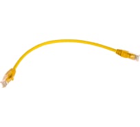 Коммутационный шнур NIKOMAX U/UTP 4 пары, желтый, 0,3м NMC-PC4UD55B-003-C-YL
