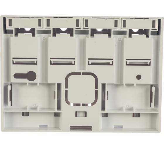 Корпус настенной розетки NIKOMAX 4 порта, белый NMC-MB4P-ST-WT