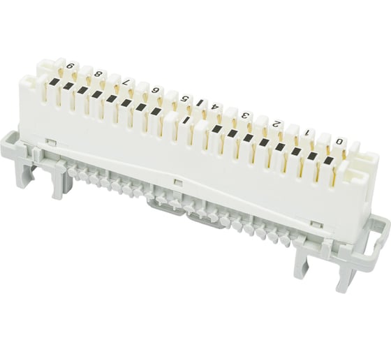 Плинт 10 пар NIKOMAX крепление под кронштейн, белый, 10шт NMC-PL10-DU-10