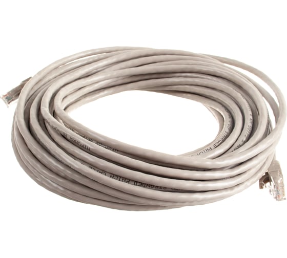 Коммутационный шнурNIKOMAX  U/UTP 4 пары, серый, 15м NMC-PC4UD55B-150-GY