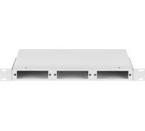 Оптический кросс NIKOMAX 19, неукомплектованный, стальной, серый NMF-RP24-BLANK-WS-1U-GY