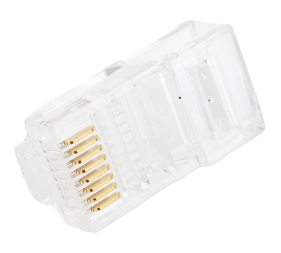 Коннектор NIKOMAX RJ45/8P8C под витую пару, 100шт NMC-RJ88RE50UD1-100