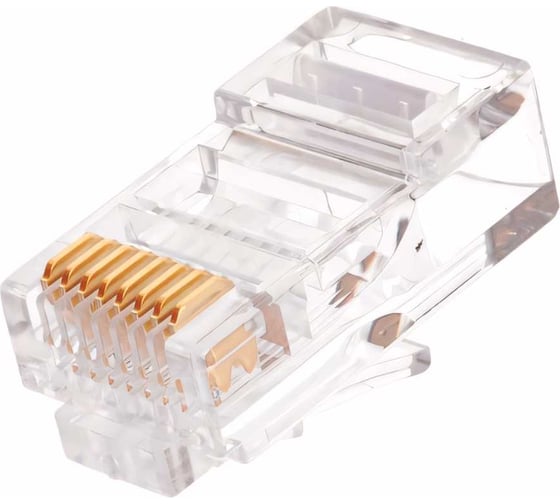 Коннектор NIKOMAX RJ45/8P8C под витую пару, 100шт NMC-RJ88RE50UD1-100 15896235