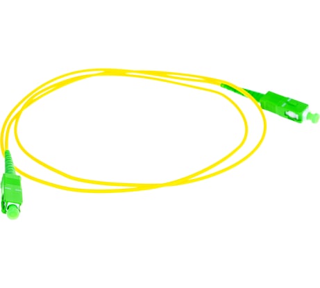 Соединительный волоконно-оптический шнур NIKOMAX желтый, 1м NMF-PC1S2C2-SCA-SCA-001