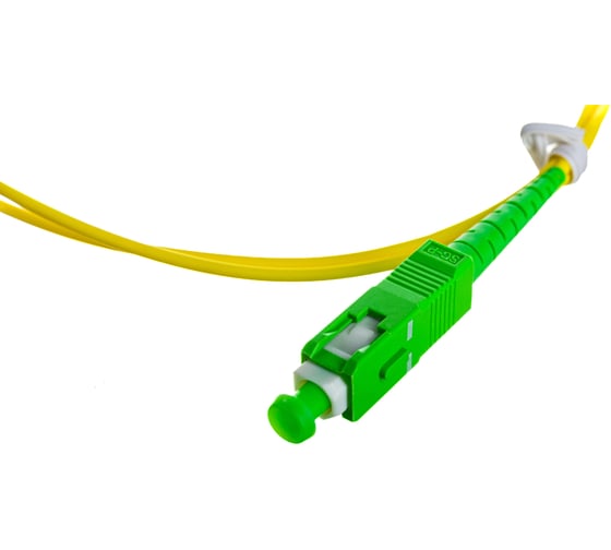 Соединительный волоконно-оптический шнур NIKOMAX желтый, 1м NMF-PC1S2C2-SCA-SCA-001