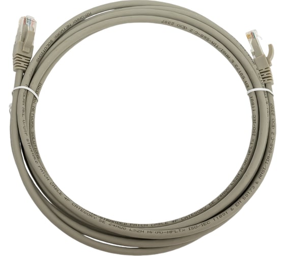 Коммутационный шнур NIKOMAX U/UTP 4 пары, серый, 3м NMC-PC4UD55B-030-C-GY
