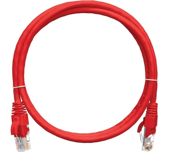 Коммутационный шнур NIKOMAX U/UTP 4 пары, красный, 2м NMC-PC4UD55B-020-RD 1