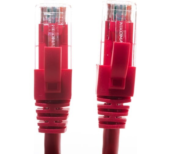 Коммутационный шнур NIKOMAX U/UTP 4 пары, красный, 2м NMC-PC4UD55B-020-RD