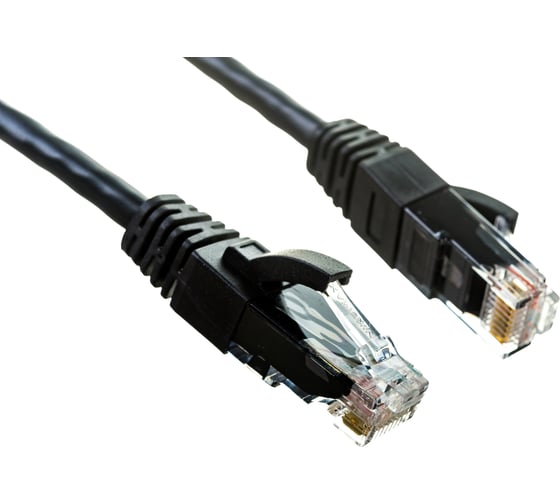 Коммутационный шнур NIKOMAX U/UTP 4 пары, черный, 1м NMC-PC4UD55B-010-BK