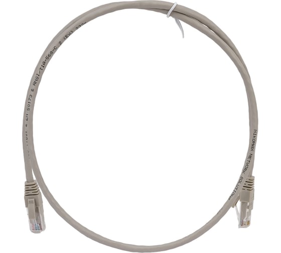 Коммутационный шнур NIKOMAX U/UTP 4 пары, серый, 1м NMC-PC4UD55B-010-GY
