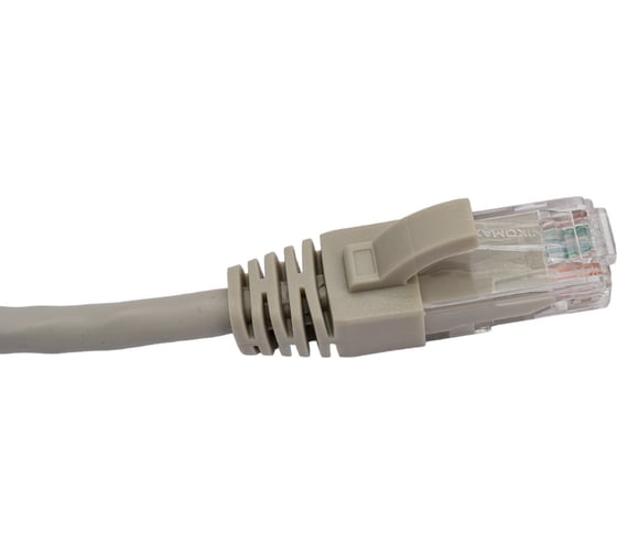 Коммутационный шнур NIKOMAX U/UTP 4 пары, серый, 1м NMC-PC4UD55B-010-GY