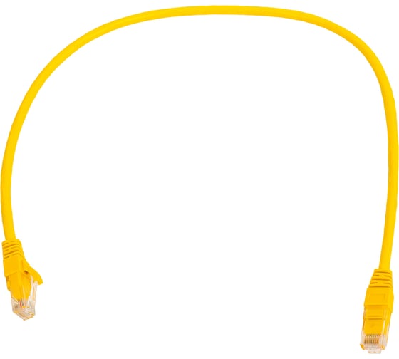 Коммутационный шнур NIKOMAX U/UTP 4 пары, желтый, 0,5м NMC-PC4UD55B-005-YL