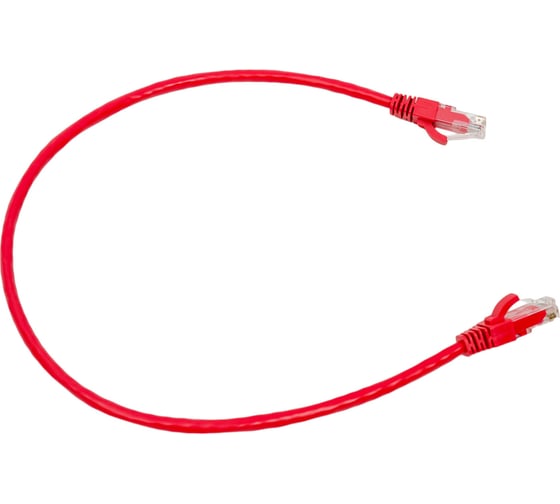 Коммутационный шнур NIKOMAX U/UTP 4 пары, красный, 0,5м NMC-PC4UD55B-005-RD