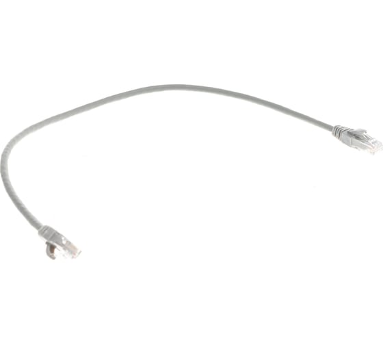 Коммутационный шнур NIKOMAX U/UTP 4 пары, серый, 0,5м NMC-PC4UD55B-005-C-GY