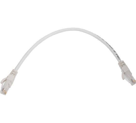 Коммутационный шнур NIKOMAX U/UTP 4 пары, белый, 0,3м NMC-PC4UD55B-003-WT 1