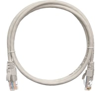 Коммутационный шнур NIKOMAX U/UTP 4 пары, серый, 0,3м NMC-PC4UD55B-003-C-GY