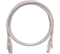 Коммутационный шнур NIKOMAX U/UTP 4 пары, серый, 1м NMC-PC4UE55B-010-GY