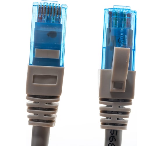 Коммутационный шнур NIKOMAX U/UTP 4 пары, серый, 0,5м NMC-PC4UE55B-005-GY