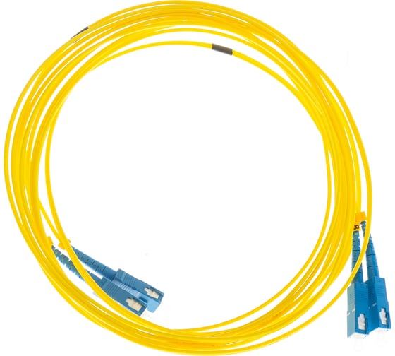 Соединительный волоконно-оптический шнур NIKOMAX желтый, 5м NMF-PC2S2C2-SCU-SCU-005